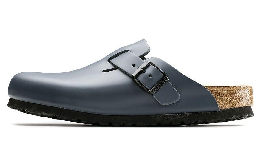 Birkenstock Boston Natural Leather 'Blue'