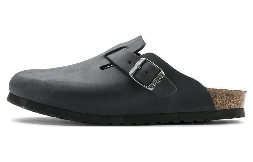 Birkenstock Boston Oiled Leather 'Black' 0059461