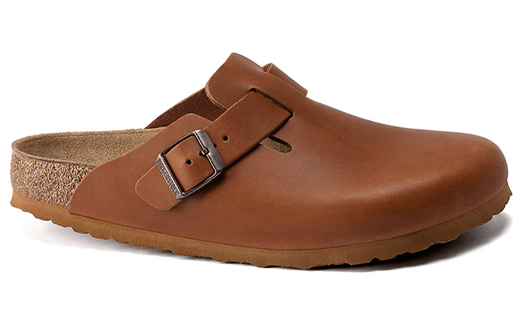 Birkenstock Boston Regular 'Leather Brown' 圖 2