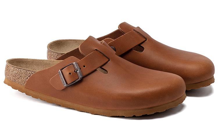 Birkenstock Boston Regular 'Leather Brown' 圖 3