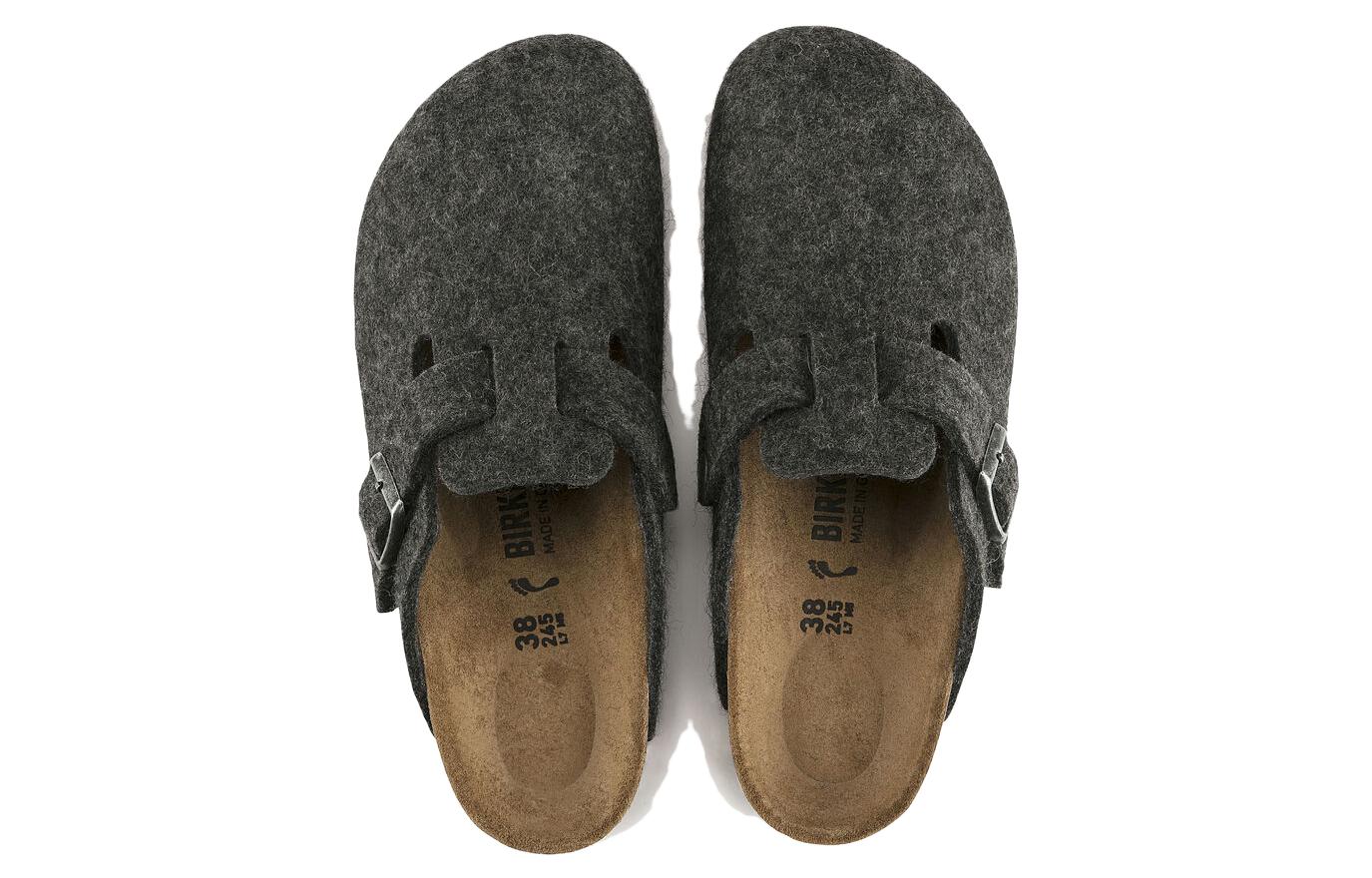 Birkenstock Boston Regular 'Wool Felt Anthracite' 圖 4