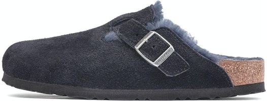 Birkenstock Boston Shearling Suede Midnight 1020594/1020584 Birkenstock Boston Shearling Suede Midnight 1020594/1020584