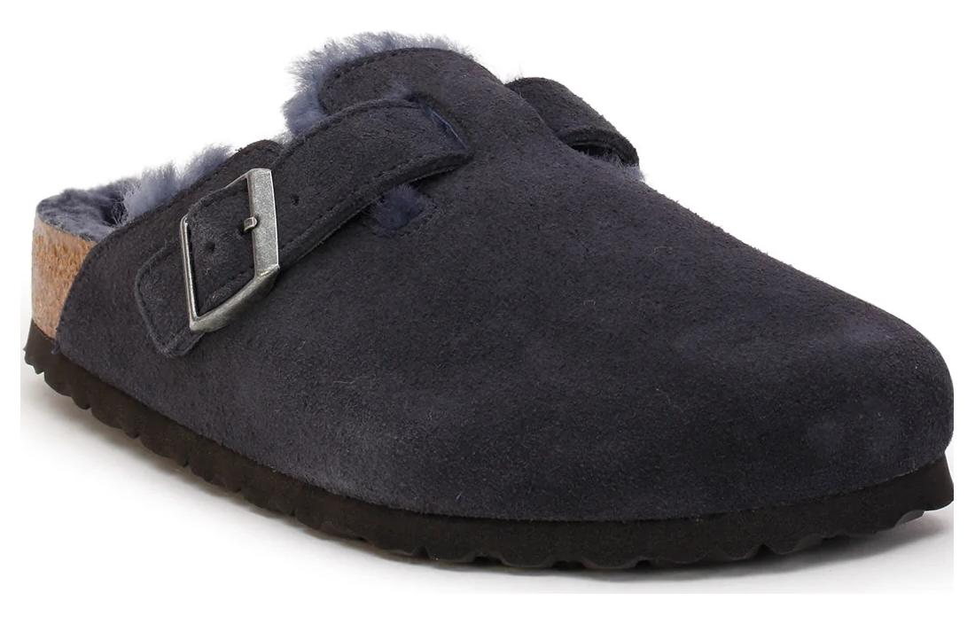 Order Birkenstock Boston Shearling Ante Midnight Azul Oscuro 1020594/1020584
