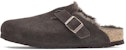 Birkenstock Boston Shearling Suede Mocha Lelaki & Wanita 1020567/1020529