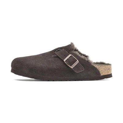 Birkenstock Boston Shearling Suede Mocha