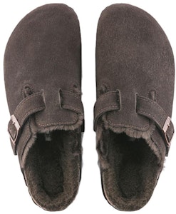 Birkenstock 波士顿羊毛绒麂皮摩卡拖鞋 1020567/1020529 Shop Birkenstock 波士顿羊毛绒麂皮摩卡拖鞋 1020567/1020529
