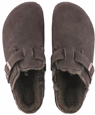 Birkenstock 麂皮舒適休閒棉拖 男女同款 咖啡色 Shop Birkenstock 麂皮舒適休閒棉拖 男女同款 咖啡色