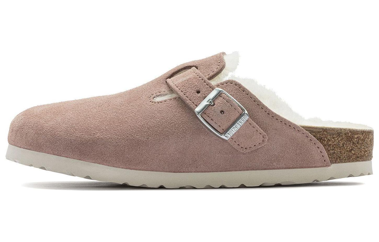 Birkenstock Boston Shearling Suede Pink Clay 1023281