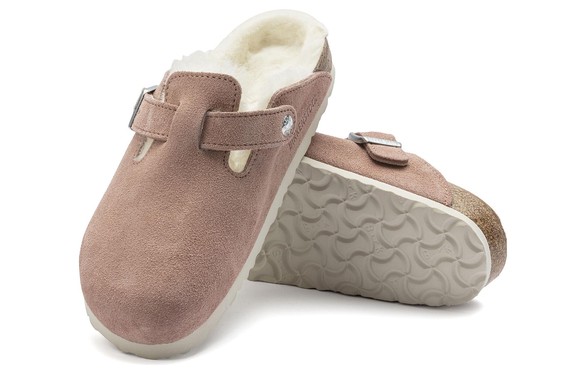 Purchase Birkenstock Boston Shearling Suede Pink Clay 1023281