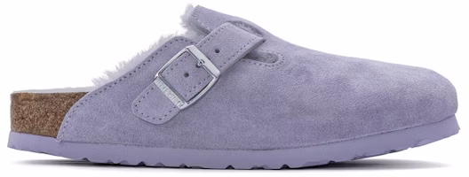 Birkenstock Boston Shearling Suede Purple Fog 1023302 Birkenstock Boston Shearling Suede Purple Fog 1023302