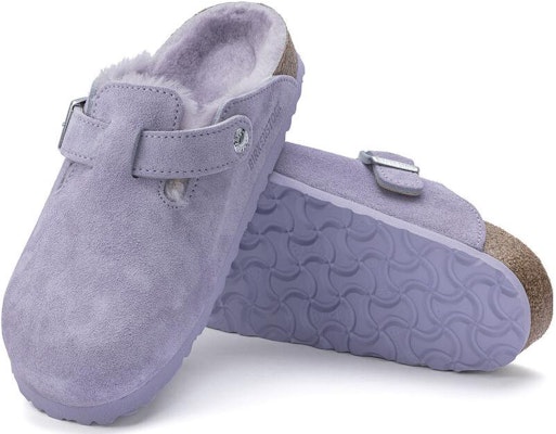 勃肯 Birkenstock 波士顿剪羊毛绒翻毛皮紫雾色 1023302 Purchase 勃肯 Birkenstock 波士顿剪羊毛绒翻毛皮紫雾色 1023302