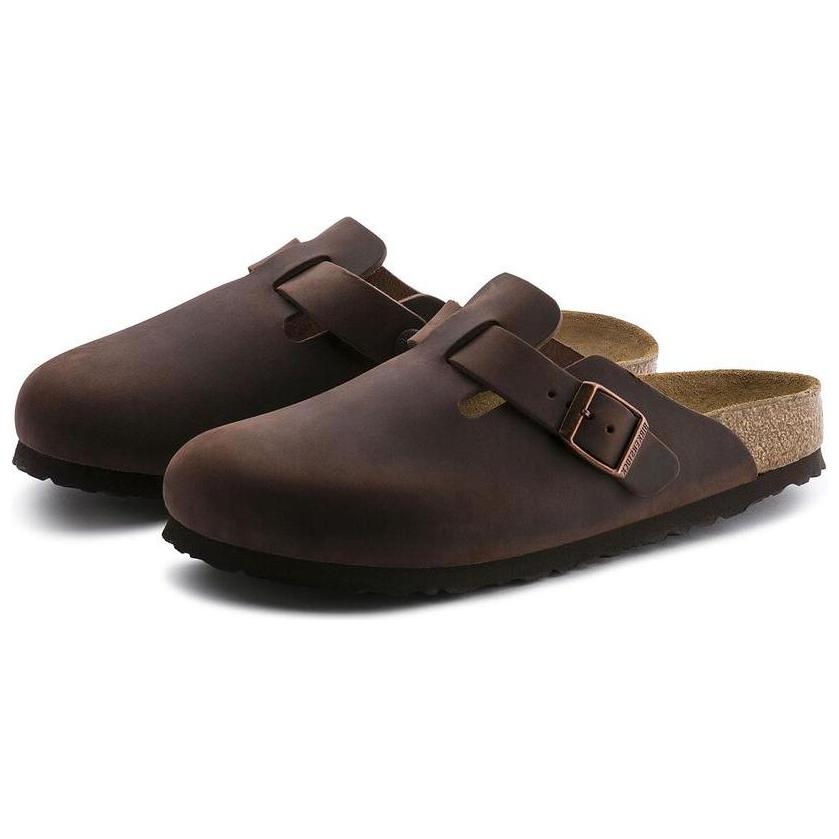 Lookbook Birkenstock Boston Soft Footbed Oiled Leather Habana Brown 0159711/0159713