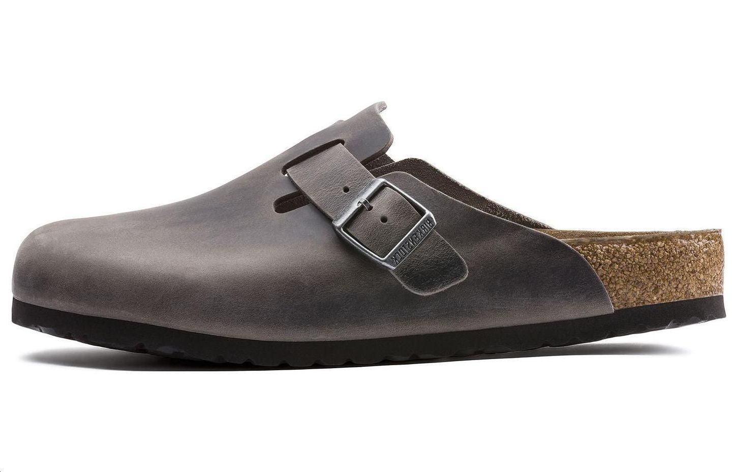 Birkenstock Boston Soft Footbed Oiled Leather Iron Grey 1013255/1013256