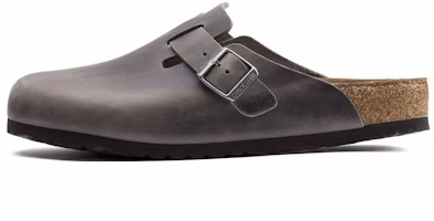Birkenstock Boston Soft Footbed Oiled Leather Iron Grey 1013255/1013256 Birkenstock Boston Soft Footbed Oiled Leather Iron Grey 1013255/1013256