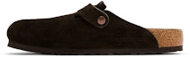 Lookbook Birkenstock Boston Soft Footbed Regular 0660461 'Suede Mocha' Kasut Lelaki 0660461/0660463