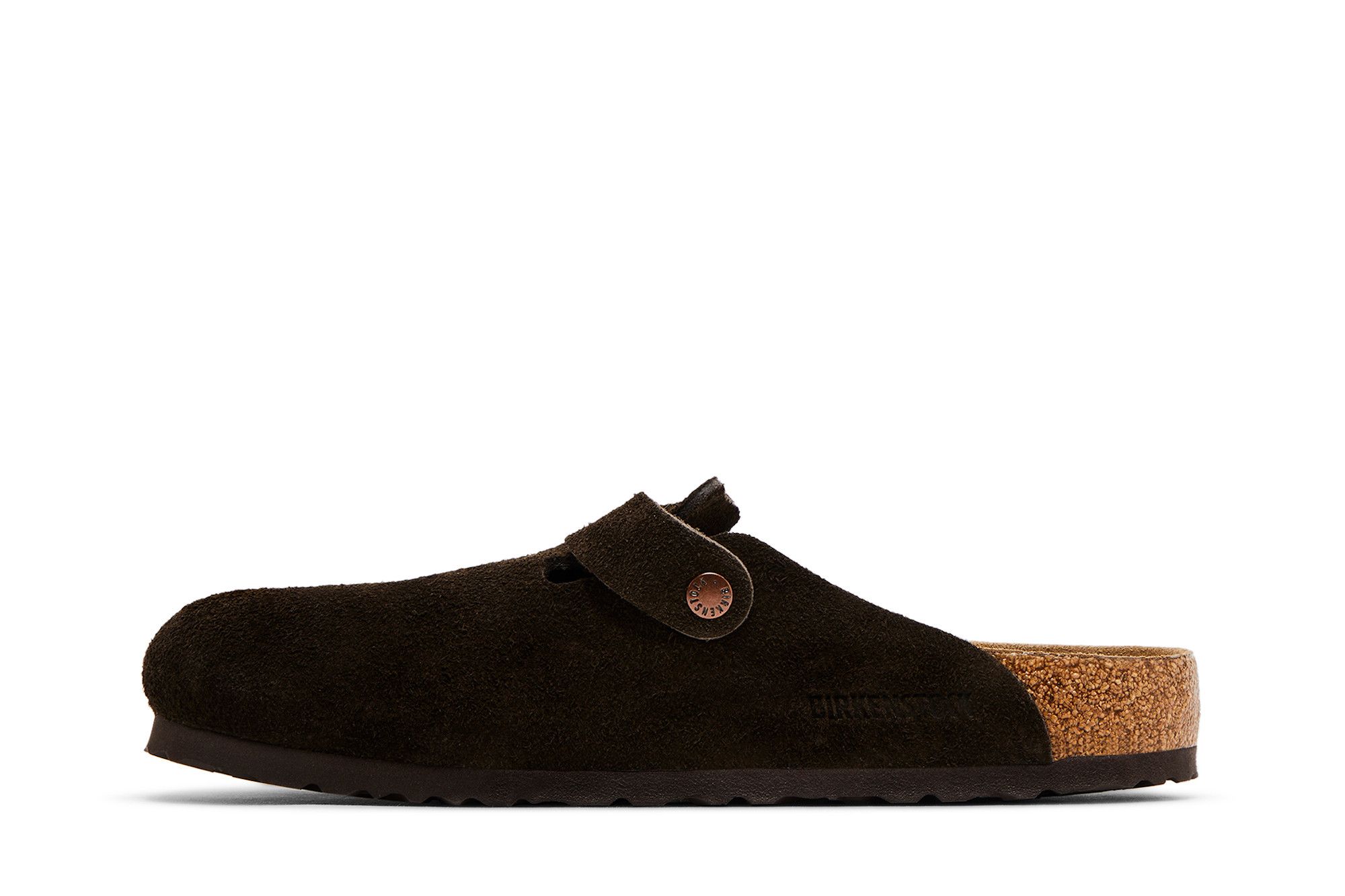Shop Birkenstock Boston Soft Footbed Regular 0660461 'Suede Mocha' 0660461/0660463