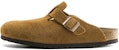 Birkenstock Boston Soft Footbed Regular 1009542 'Suede Mink' Kulit Lembut 1009542/1009543