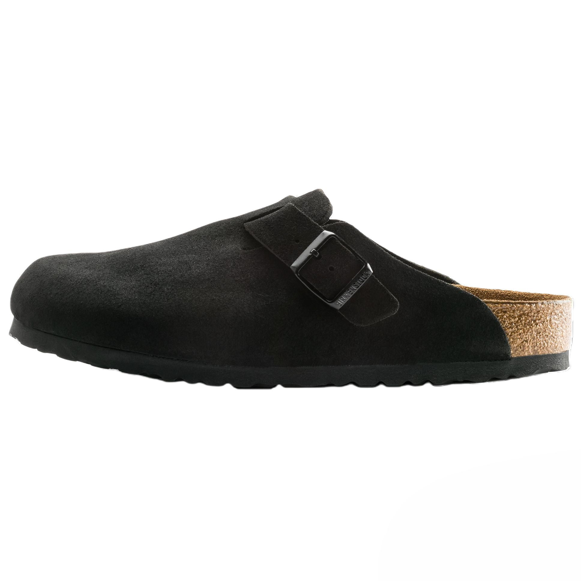 Birkenstock Boston Soft Footbed Retro Clogs Black EVA Sole Breathable Shoes 660471