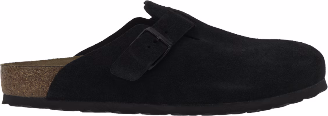 Birkenstock Boston 软床麂皮黑色拖鞋 0660471/0660473 Buy Birkenstock Boston 软床麂皮黑色拖鞋 0660471/0660473