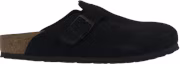 Buy Birkenstock Boston 软床麂皮黑色拖鞋 0660471/0660473