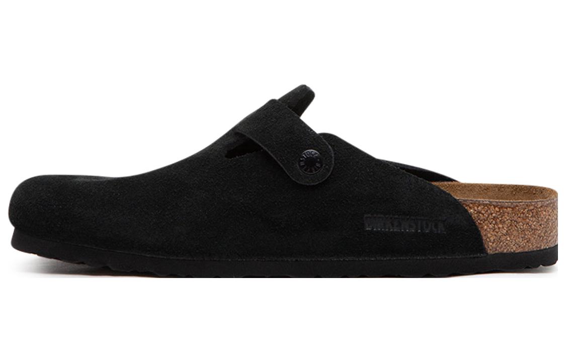 Birkenstock Boston Soft Footbed Suede Black 0660471/0660473