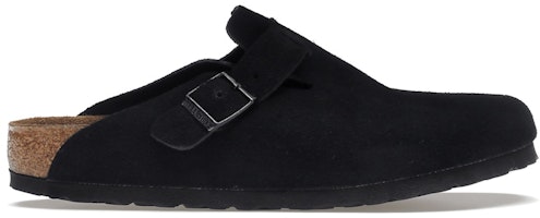 Birkenstock Boston Soft Footbed Suede Black 0660471/0660473 Birkenstock Boston Soft Footbed Suede Black 0660471/0660473