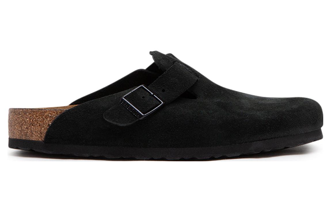 Order Birkenstock Boston Plantilla Suave Ante Negro 0660471/0660473