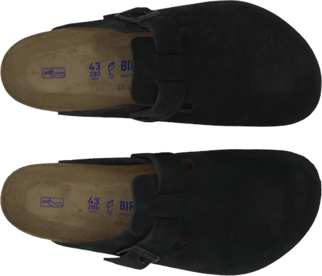 Birkenstock Boston 软床麂皮黑色拖鞋 0660471/0660473 Details for Birkenstock Boston 软床麂皮黑色拖鞋 0660471/0660473