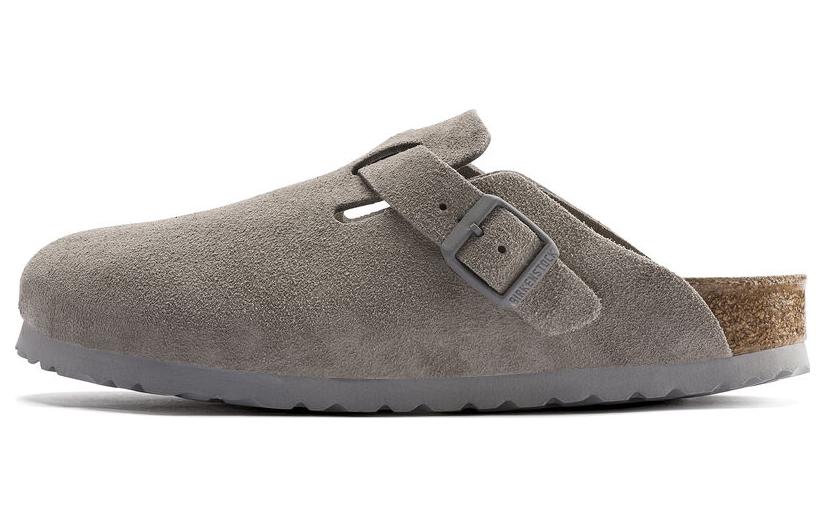 Birkenstock Boston Soft Footbed Suede Leather 1020526 'Stone Coin' 1020549/1020526