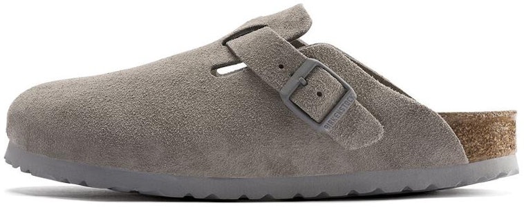 Birkenstock Boston Soft Footbed Suede Leather 1020526 'Stone Coin' 1020549/1020526 Buy Birkenstock Boston Soft Footbed Suede Leather 1020526 'Stone Coin' 1020549/1020526