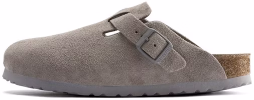 Birkenstock Boston Soft Footbed Suede Leather 1020526 'Stone Coin' 1020549/1020526 Birkenstock Boston Soft Footbed Suede Leather 1020526 'Stone Coin' 1020549/1020526