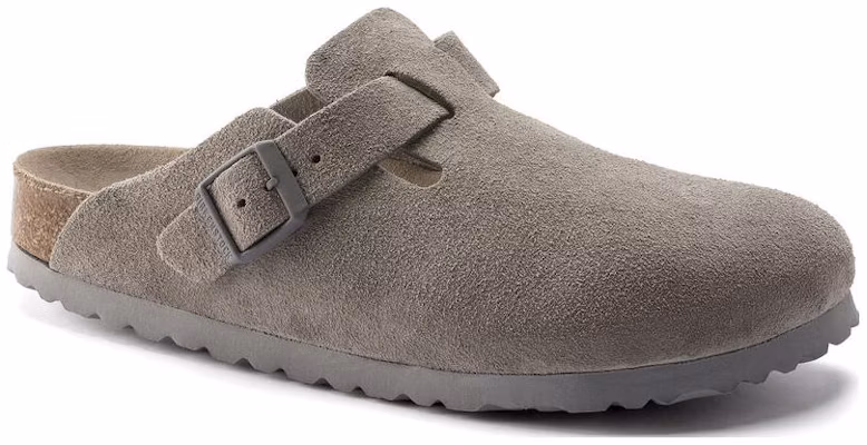 Birkenstock Boston Soft Footbed Suede Leather 1020526 'Stone Coin' 1020549/1020526 Order Birkenstock Boston Soft Footbed Suede Leather 1020526 'Stone Coin' 1020549/1020526