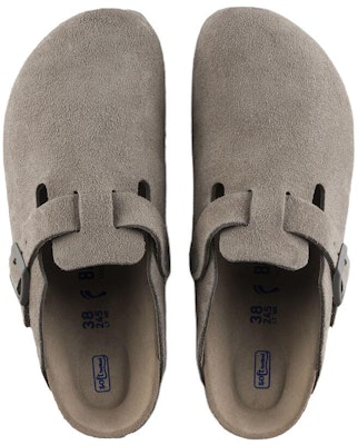 Birkenstock Boston Soft Footbed Suede Leather 1020526 'Stone Coin' 1020549/1020526 Shop Birkenstock Boston Soft Footbed Suede Leather 1020526 'Stone Coin' 1020549/1020526