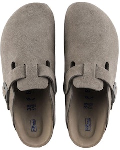 Birkenstock Boston Soft Footbed Suede Leather 1020526 'Stone Coin' 1020549/1020526 Shop Birkenstock Boston Soft Footbed Suede Leather 1020526 'Stone Coin' 1020549/1020526