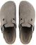 Shop Birkenstock Boston Soft Footbed Suede Leather 1020526 'Stone Coin' Batu Duit 1020549/1020526