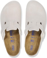 Purchase Birkenstock Boston Soft Footbed Suede Leather 'Antique White' 1027667