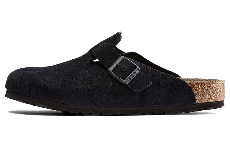 Birkenstock Boston Soft Footbed Suede Leather 'Midnight'