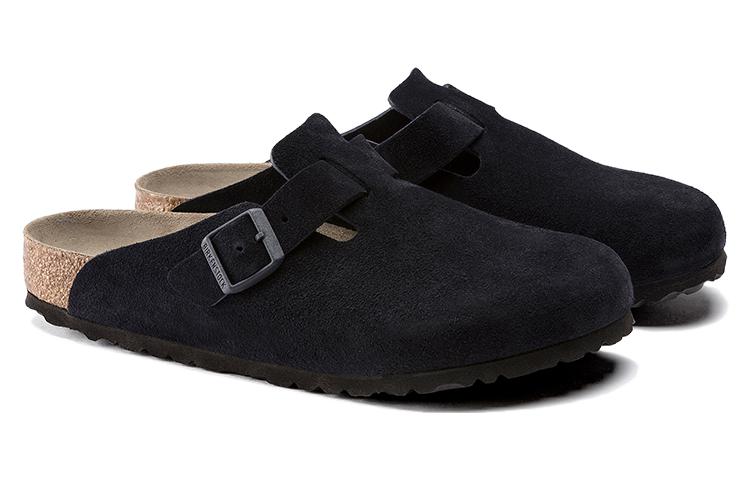 Birkenstock Boston Soft Footbed Suede Leather 'Midnight' 圖 3