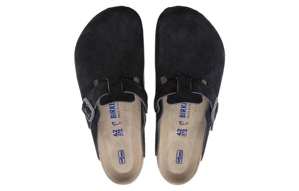 Birkenstock Boston Soft Footbed Suede Leather 'Midnight' 圖 5