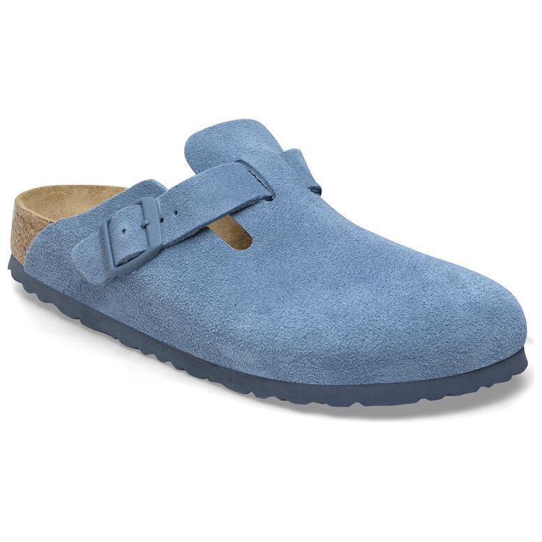 Birkenstock Boston Soft Footbed Suede Leather Narrow Fit Shoes 'Elemental Blue' 圖 2