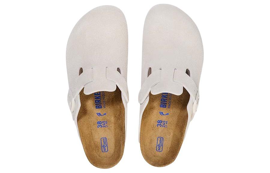 ビルケンシュトック ボストン スエード ナロー (アンティークホワイト