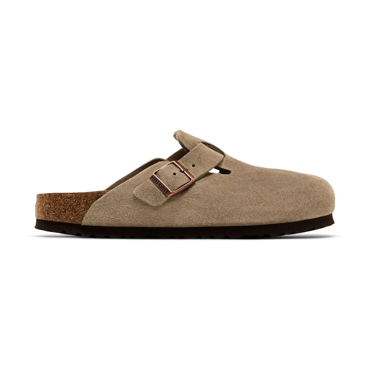 Buy Birkenstock Boston Soft Footbed Suede Narrow 'Taupe' 0560773