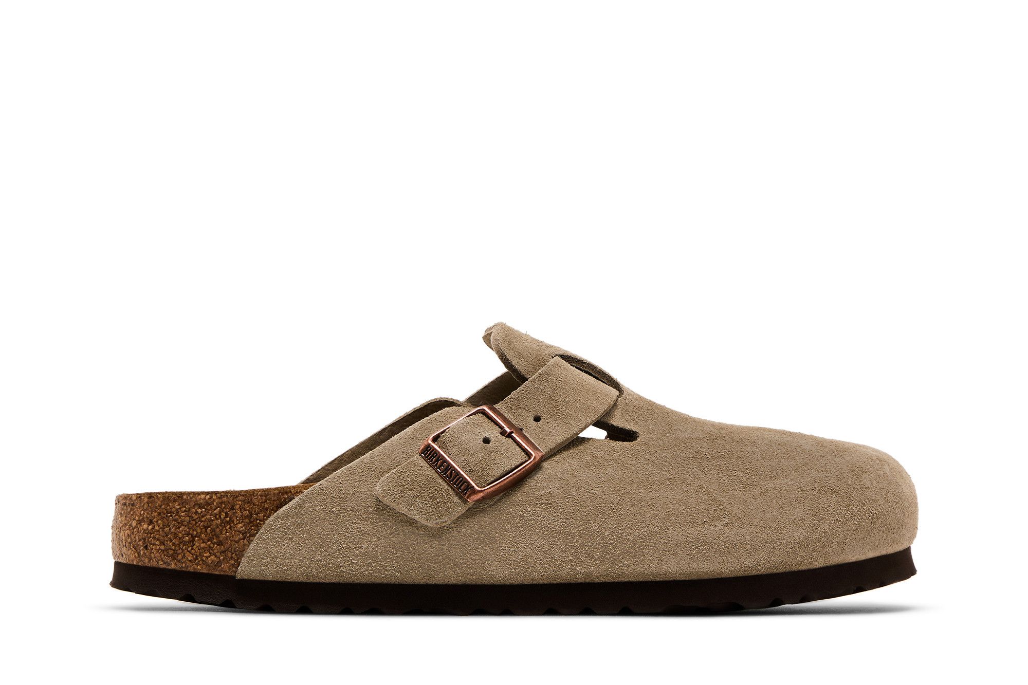 Birkenstock Boston Soft Footbed Suede Narrow 'Taupe' 0560773