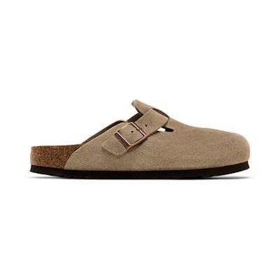 Birkenstock Boston Soft Footbed Suede Narrow 'Taupe'
