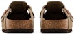Birkenstock Boston Soft Footbed Suede Narrow 'Taupe' Lelaki & Wanita 0560773