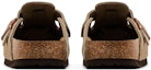 Details for Birkenstock Boston Soft Footbed Suede Narrow 'Taupe' Lelaki & Wanita 0560773