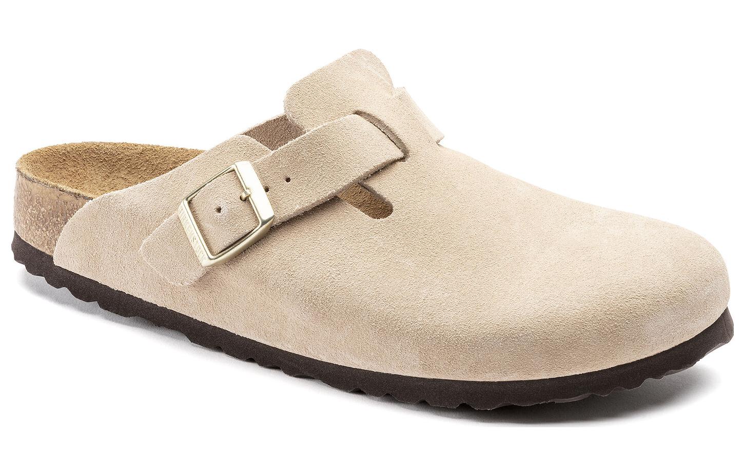 Birkenstock Boston Soft Footbed Suede Nude 圖 2