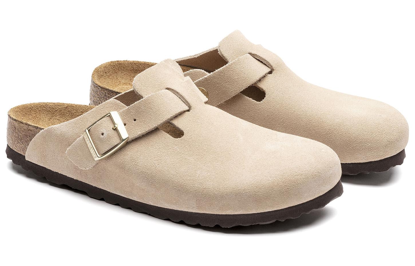 Birkenstock Boston Soft Footbed Suede Nude 圖 3