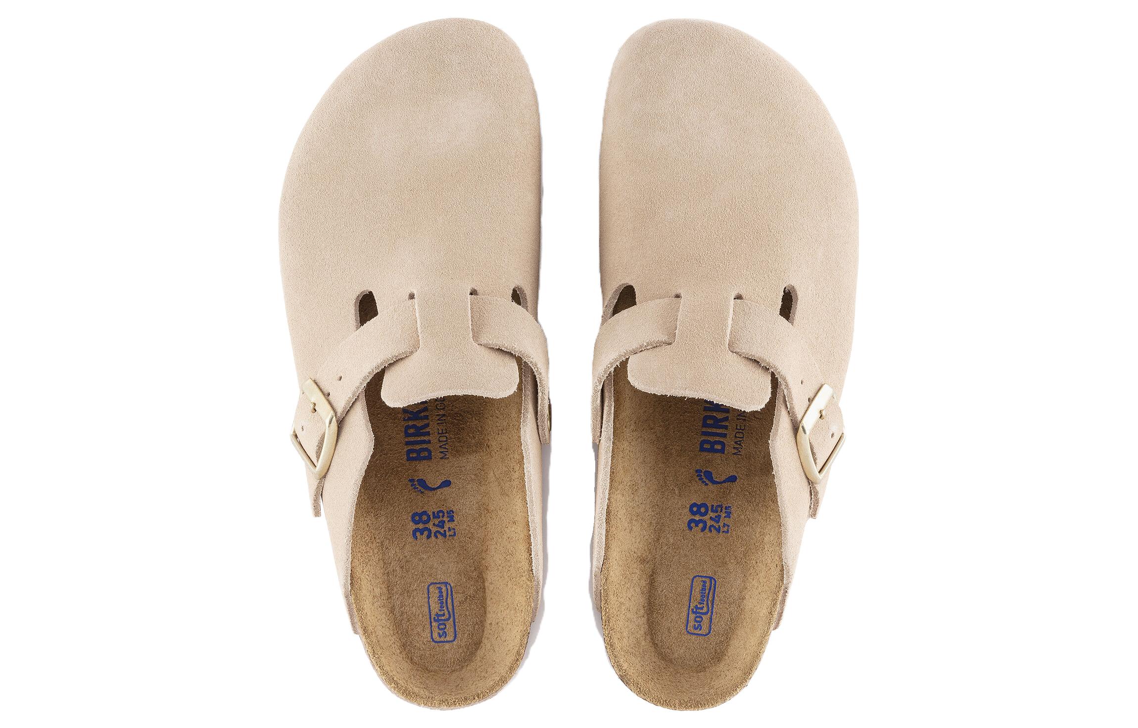 Birkenstock Boston Soft Footbed Suede Nude 圖 4