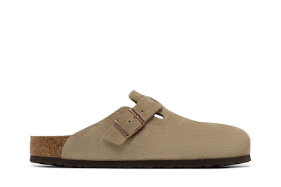 Birkenstock Boston Soft Footbed Suede Regular 'Taupe' 0560771